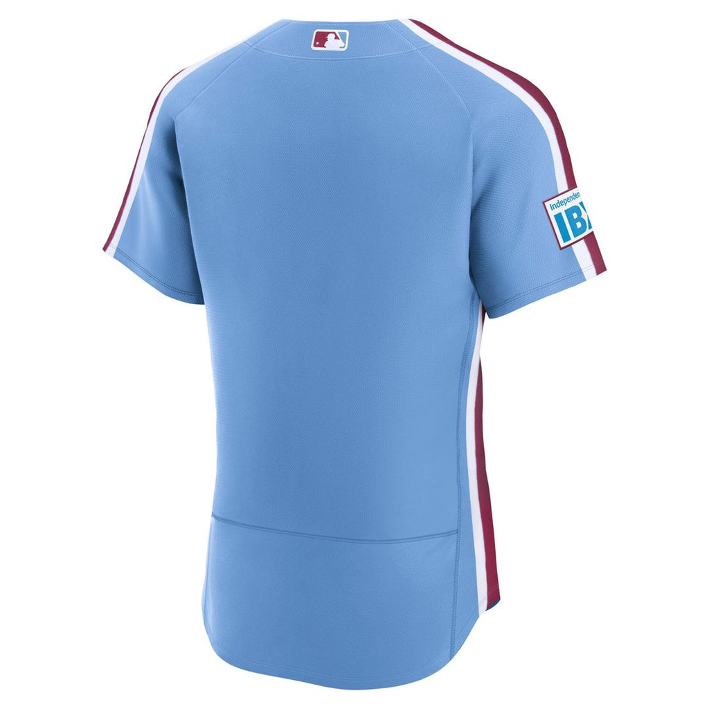 Philadelphia Phillies | Nike Light Blue Alternate Sponsor Patch Authentic Jersey