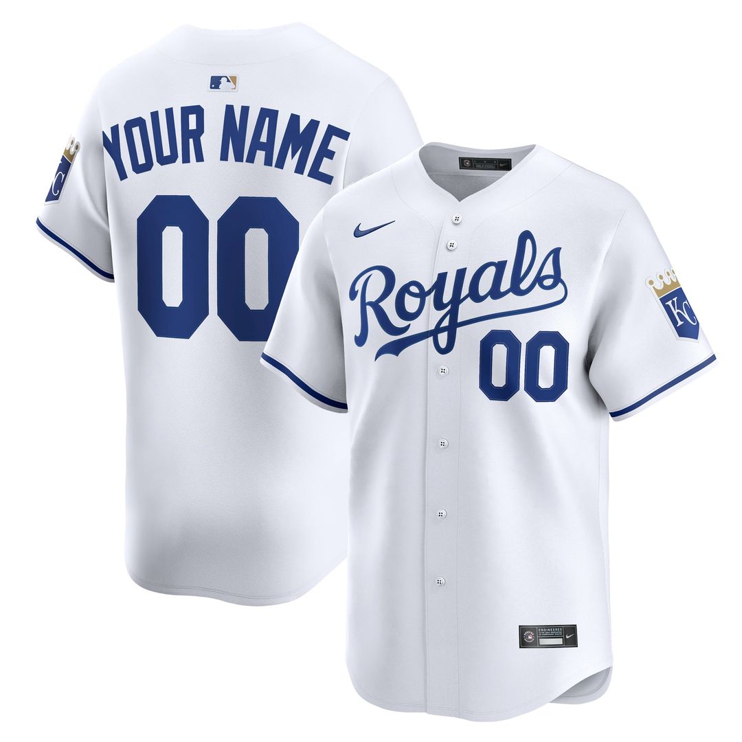 Kansas City Royals | Nike White Home Limited Custom Jersey