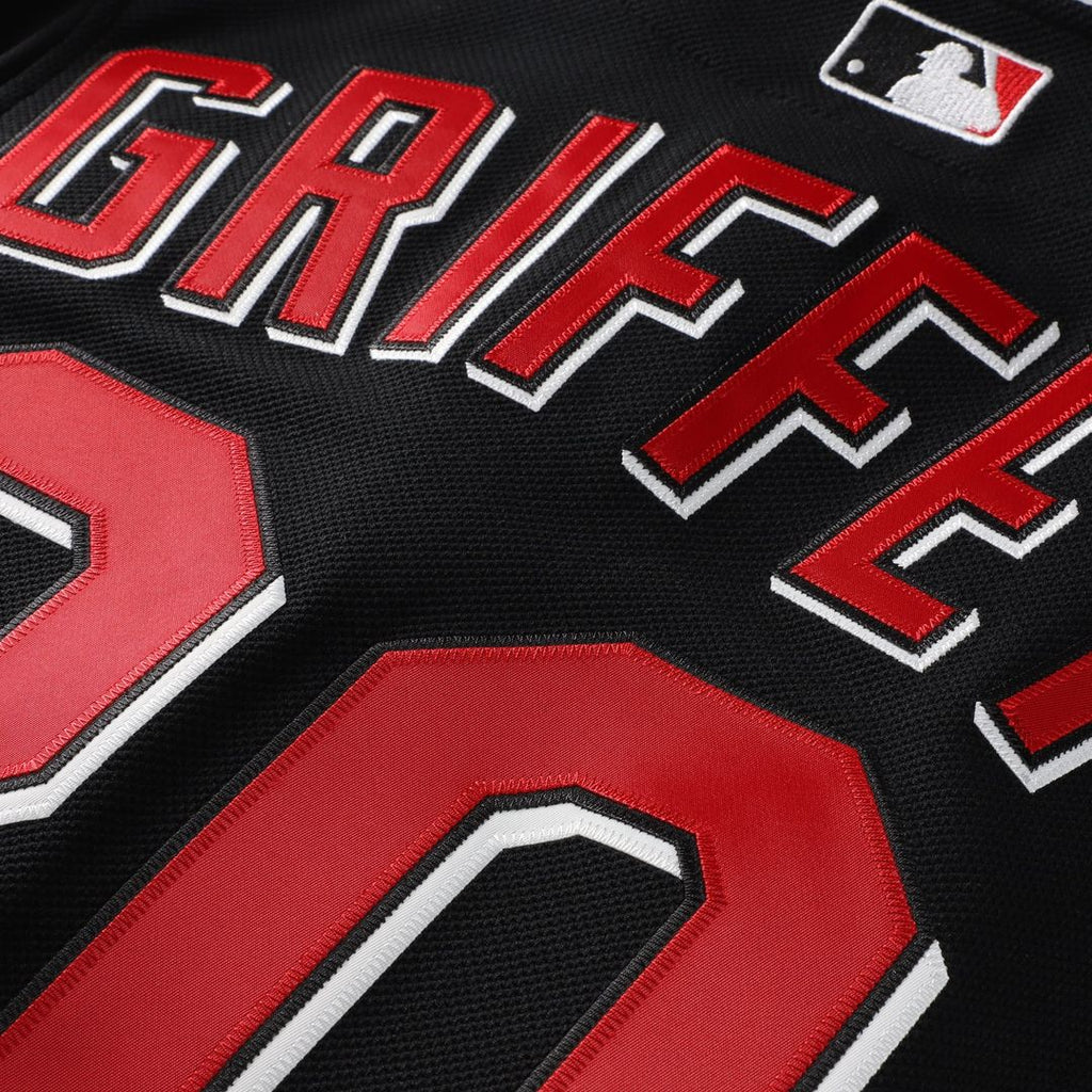 Cincinnati Reds Ken Griffey Jr. | Mitchell & Ness Black Cooperstown Collection Authentic Mesh Batting Practice Jersey
