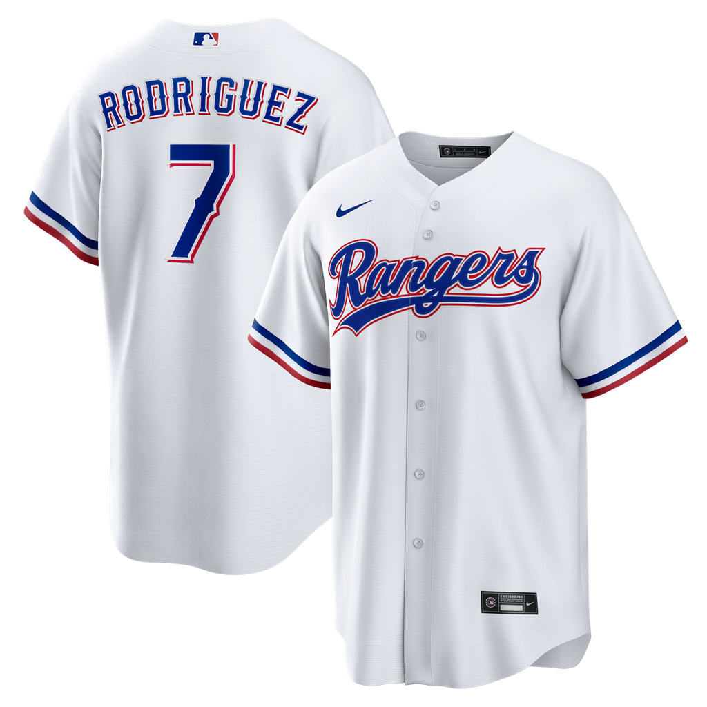 Texas Rangers Ivan Rodriguez | Nike White Home Retired Player Replica Jersey