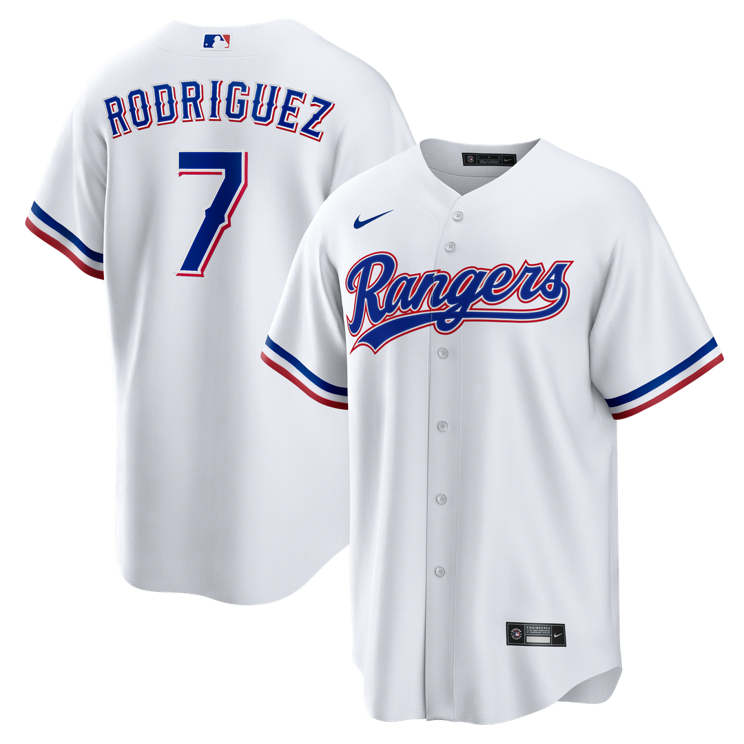 Texas Rangers Ivan Rodriguez | Nike White Home Retired Player Replica Jersey