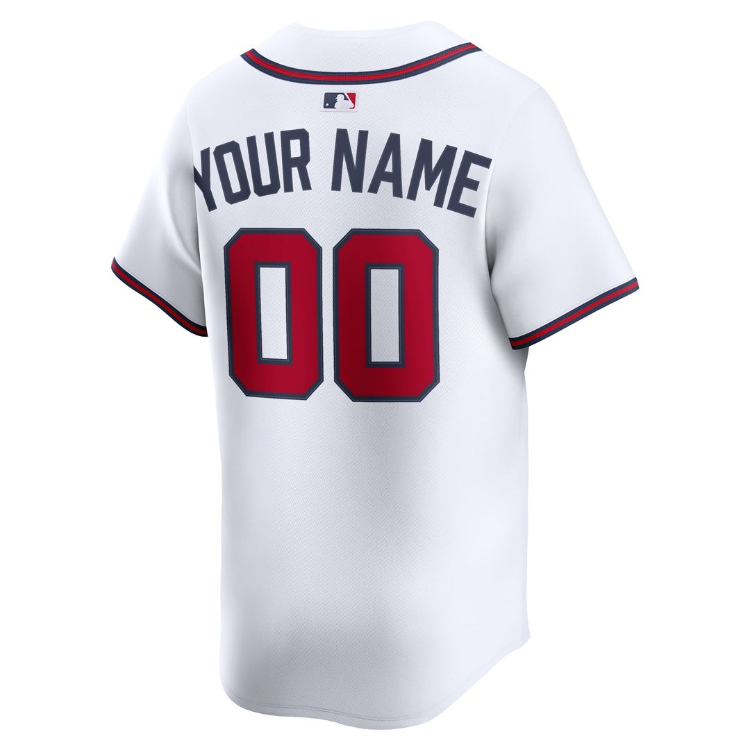 Atlanta Braves | Nike White Home Limited Custom Jersey