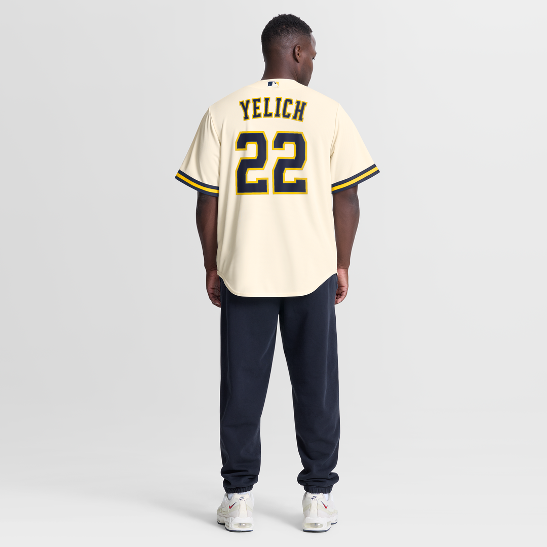 Milwaukee Brewers Christian Yelich | Nike Cream Home Replica Jersey