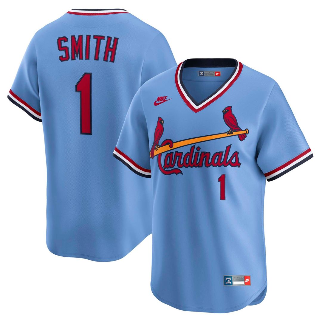 St. Louis Cardinals Ozzie Smith | Nike White Throwback Cooperstown Collection Limited Jersey