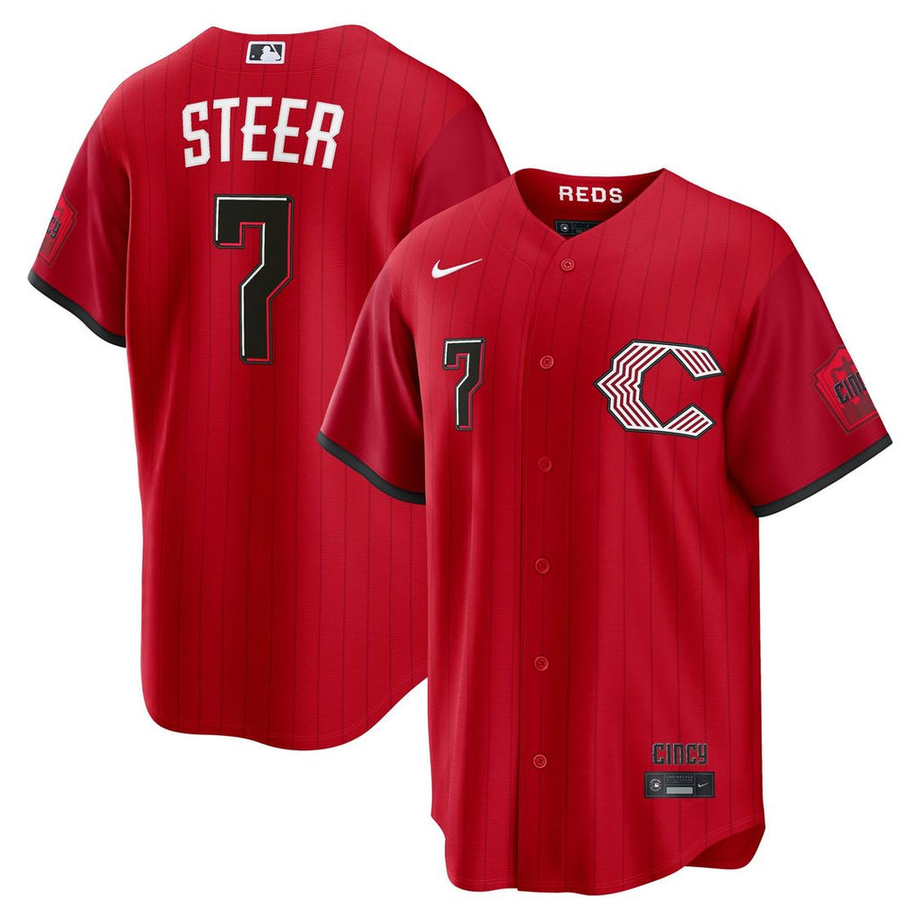 Cincinnati Reds Spencer Steer | Nike Red 2026 City Connect Stadium Jersey