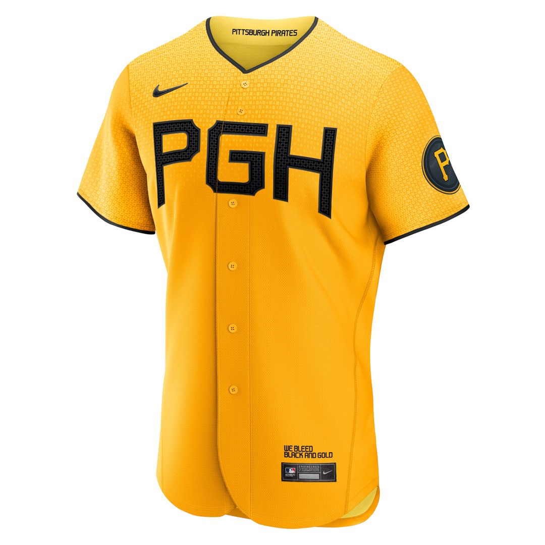 Pittsburgh Pirates Roberto Clemente | Nike Gold City Connect Authentic Player Jersey