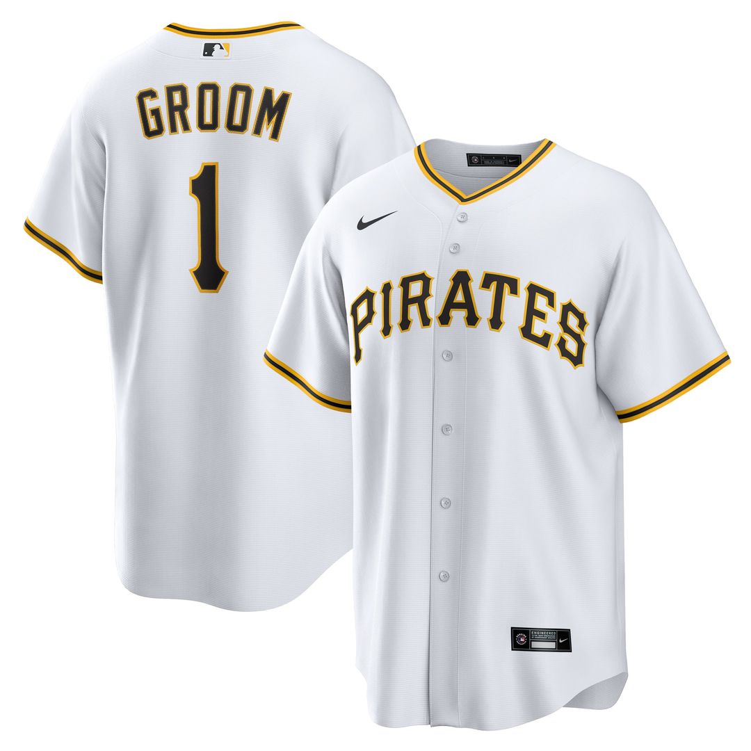 Pittsburgh Pirates | Nike White #1 Groom Home Replica Jersey