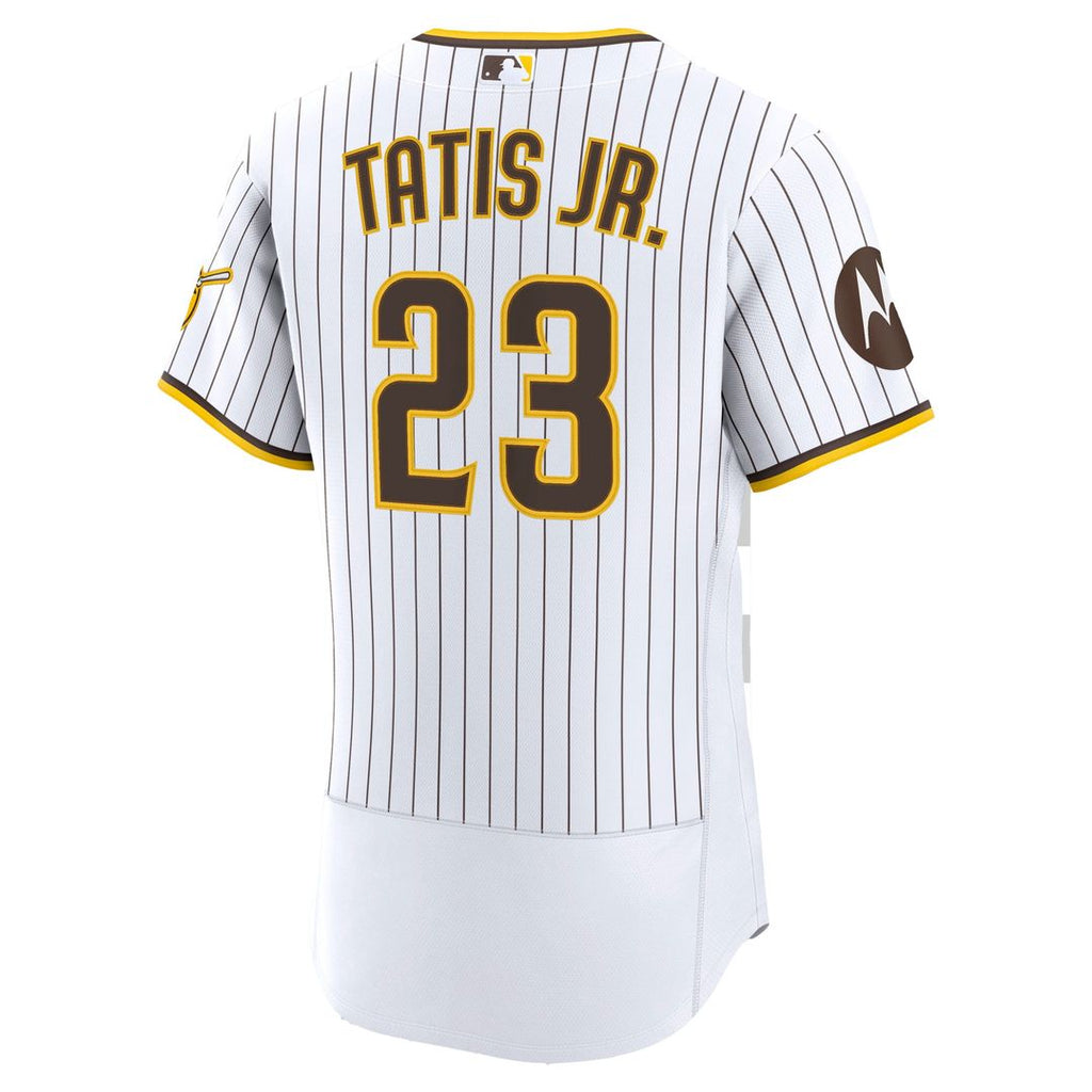 San Diego Padres Fernando Tatis Jr. | Nike Sand Alternate Authentic Sponsor Patch Jersey