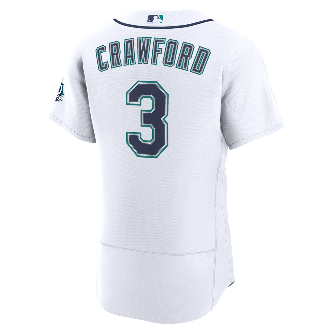 Seattle Mariners J.P. Crawford | Nike White Home 50th Season Authentic Jersey