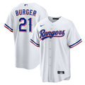 Texas Rangers Jake Burger | Nike White Home Replica Jersey