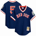 Boston Red Sox Nomar Garciaparra | Mitchell & Ness Navy Big & Tall Cooperstown Mesh Batting Practice Jersey