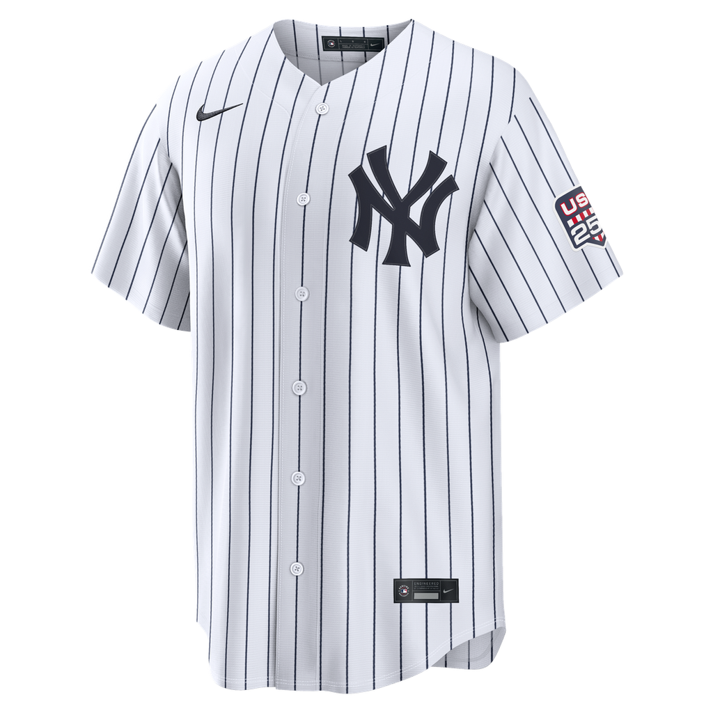 Fourth of July New York Yankees Giancarlo Stanton | Nike White USA 250 Stadium Jersey