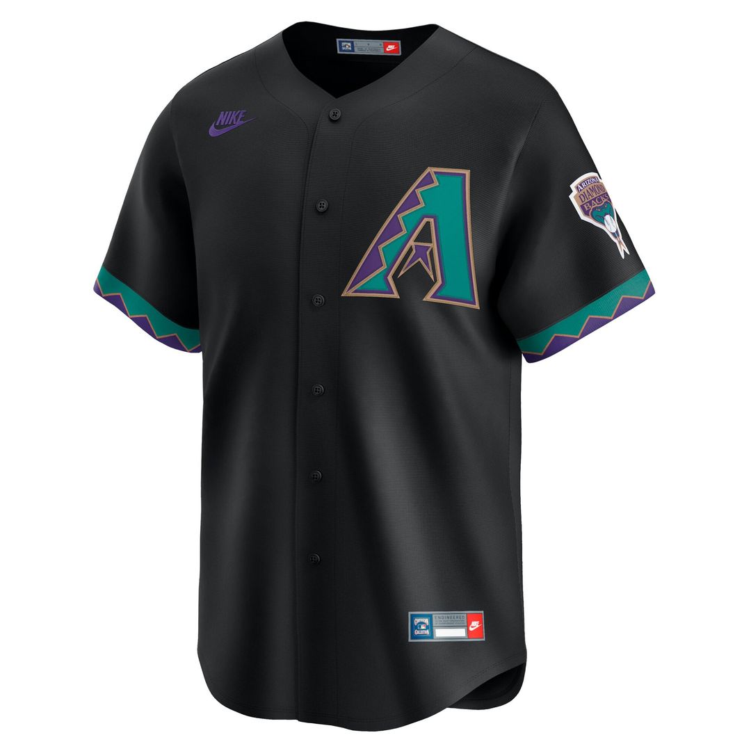 Arizona Diamondbacks Randy Johnson | Nike Black Throwback Cooperstown Collection Limited Jersey