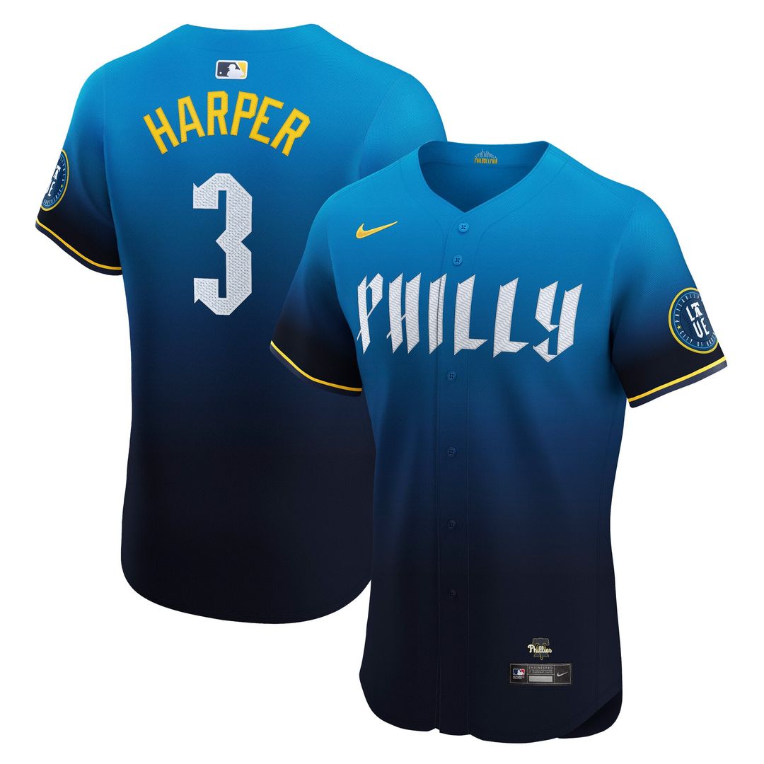 Philadelphia Phillies Bryce Harper | Nike Navy City Connect Elite Jersey