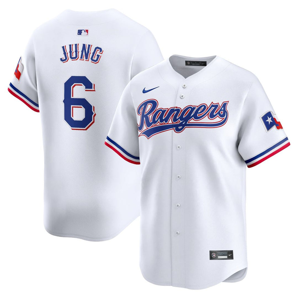 Texas Rangers Josh Jung | Nike White Home Limited Player Jersey
