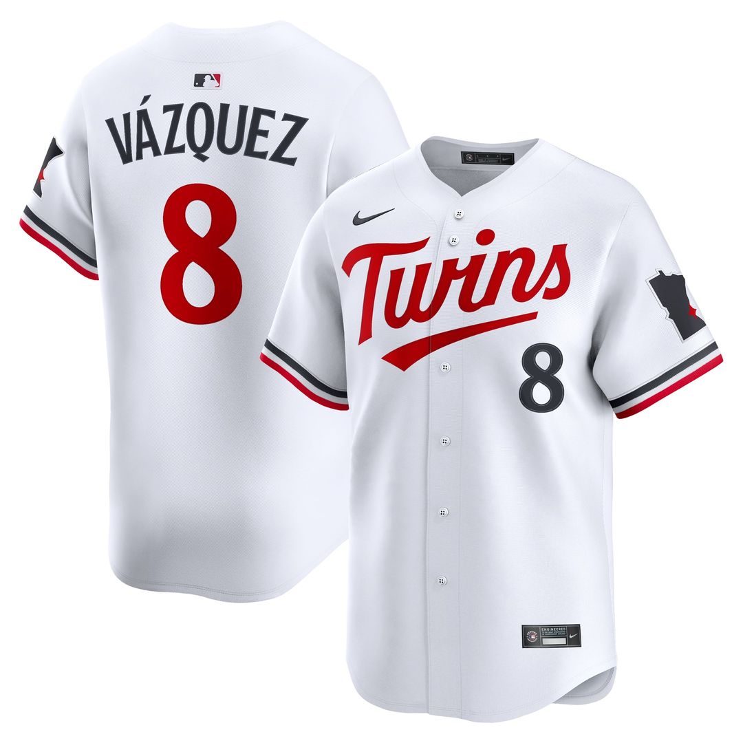 Minnesota Twins Christian Vázquez | Nike White Home Limited Jersey
