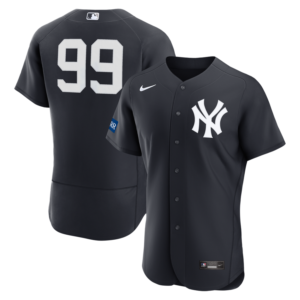 New York Yankees Aaron Judge | Nike White Home Authentic Sponsor Patch Jersey