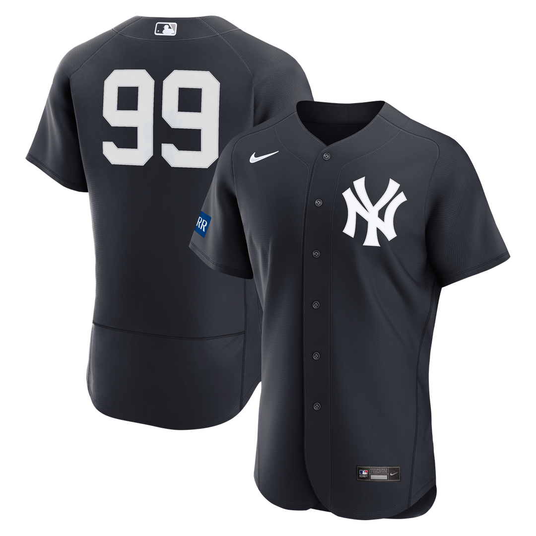 New York Yankees Aaron Judge | Nike White Home Authentic Sponsor Patch Jersey