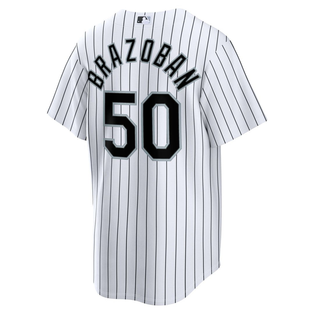 Chicago White Sox Huascar Brazoban | Nike White Home Replica Jersey
