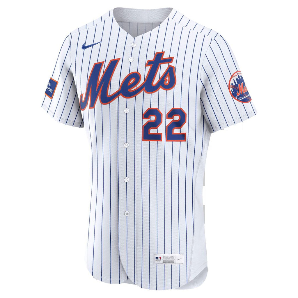 New York Mets Juan Soto | Nike White Home Authentic Sponsor Patch Jersey