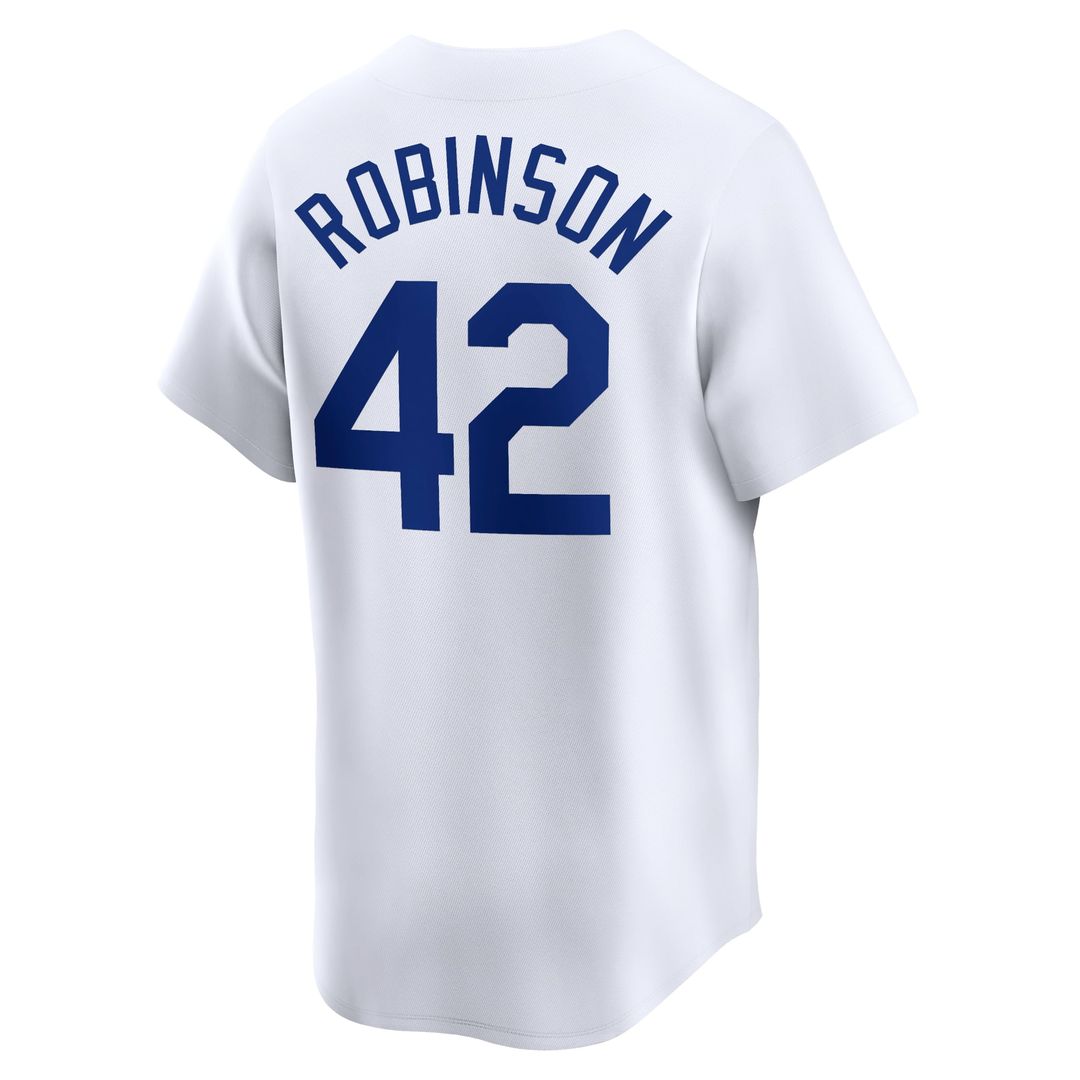 Brooklyn Dodgers Jackie Robinson | Nike Gray Throwback Cooperstown Collection Limited Jersey