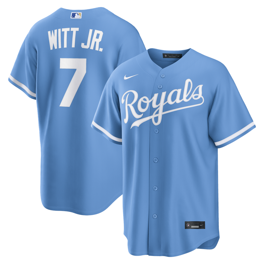 Kansas City Royals Bobby Witt Jr. | Nike Light Blue Alternate Replica Jersey