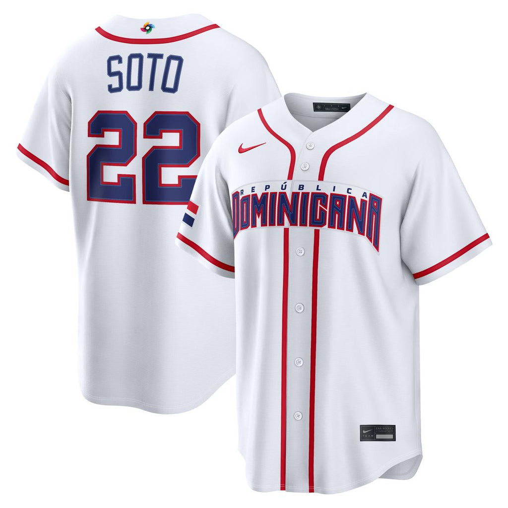 Dominican Republic Baseball Juan Soto | Nike White 2026 World Baseball Classic Home Stadium Jersey
