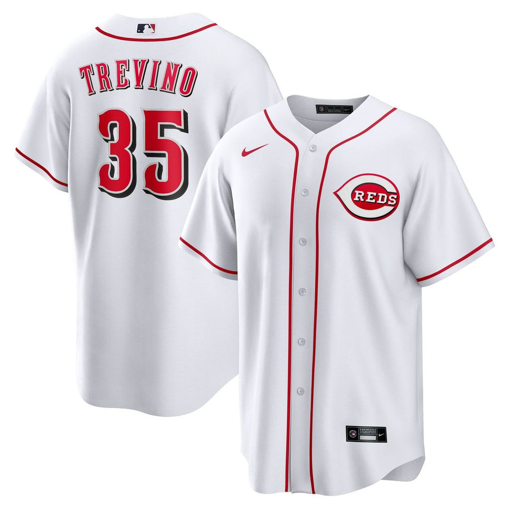Cincinnati Reds Jose Trevino | Nike White Home Replica Jersey