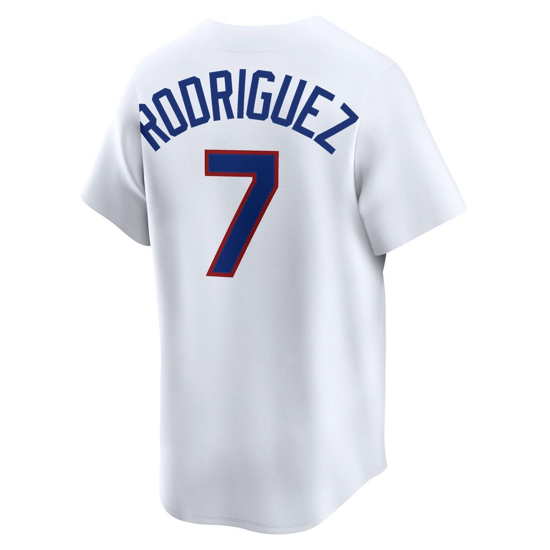 Texas Rangers Ivan Rodriguez | Nike White Throwback Cooperstown Collection Limited Jersey