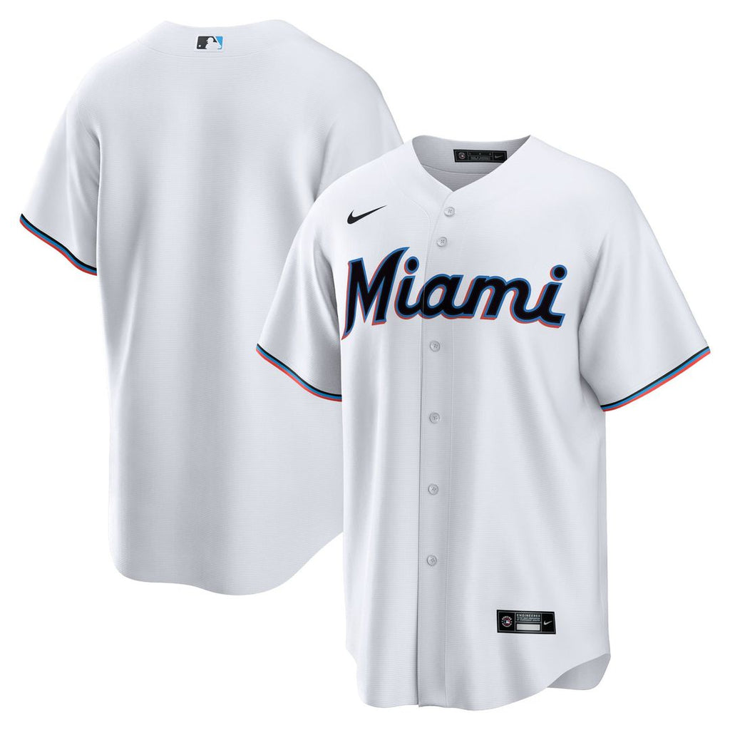 Miami Marlins | Nike White Home Blank Replica Jersey