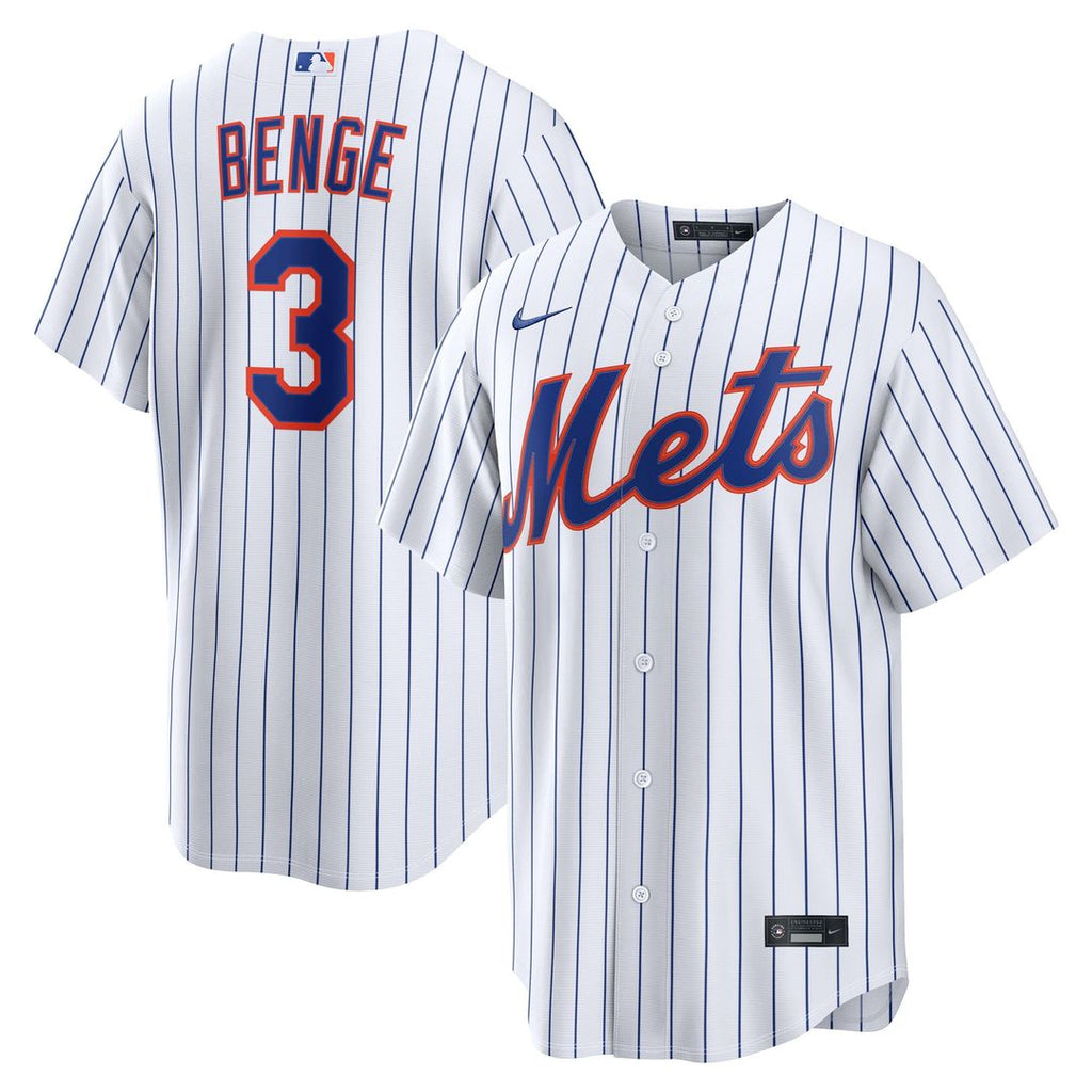 New York Mets Carson Benge | Nike White Home Replica Jersey