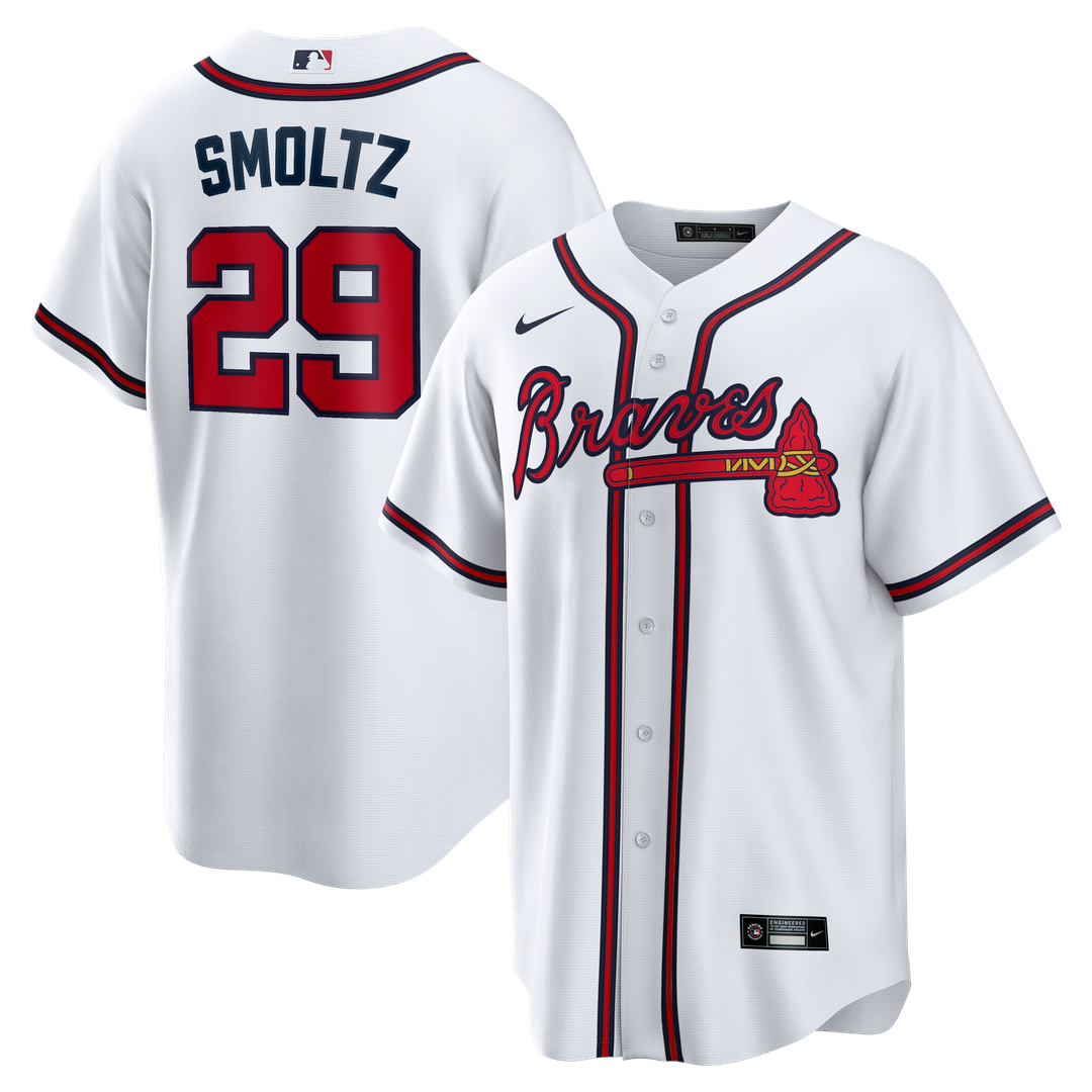 Atlanta Braves John Smoltz | Nike White Home Retired Player Replica Jersey