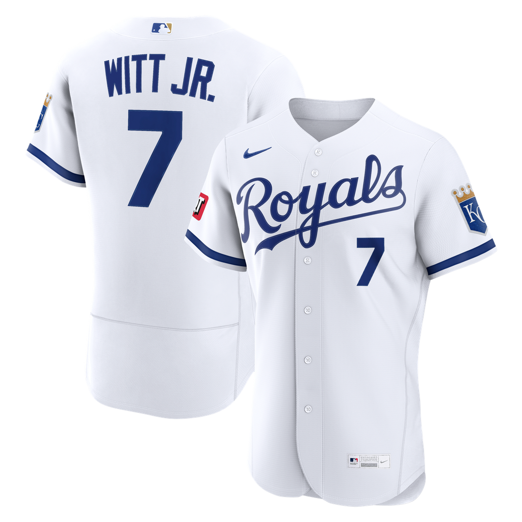 Kansas City Royals Bobby Witt Jr. | Nike Light Blue Alternate Authentic Sponsor Patch Jersey
