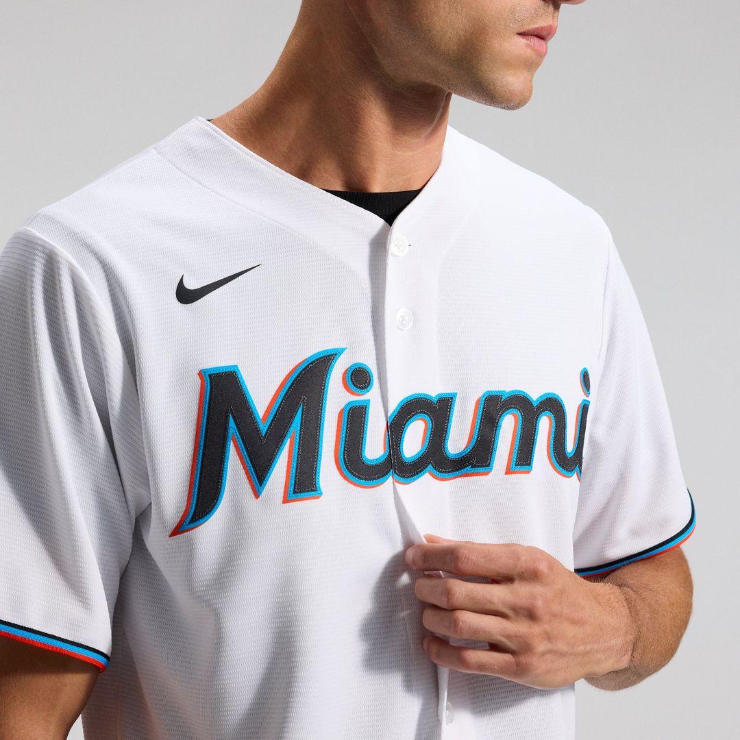Miami Marlins | Nike White Home Replica Team Jersey