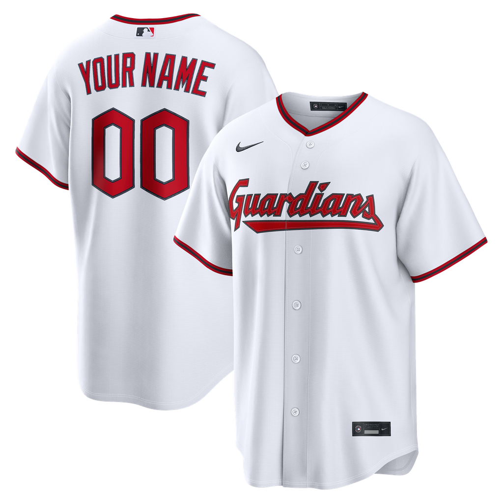 Cleveland Guardians | Nike White Home Replica Custom Jersey