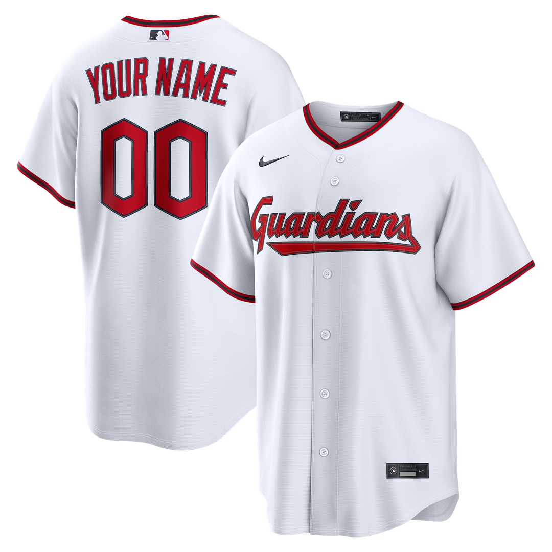 Cleveland Guardians | Nike White Home Replica Custom Jersey
