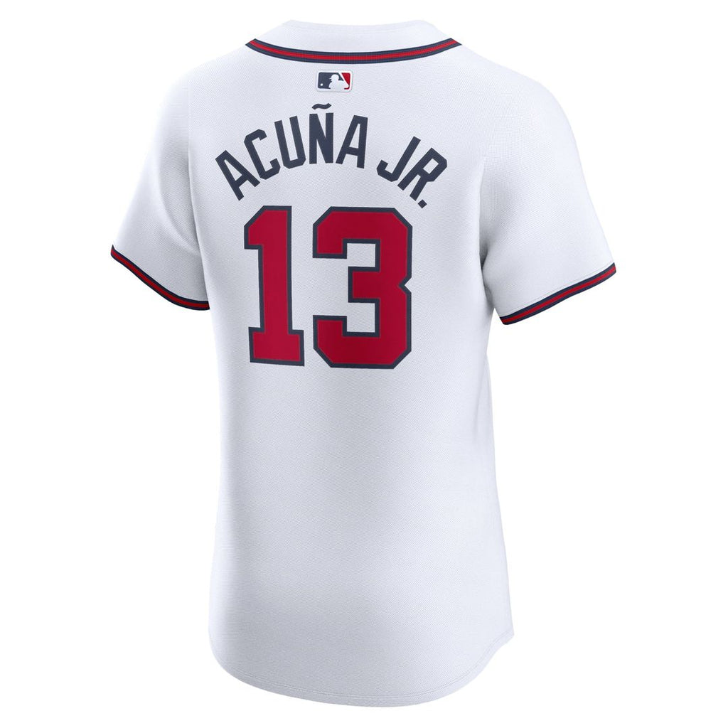 Atlanta Braves Ronald Acuña Jr. | Nike White Home Elite Jersey
