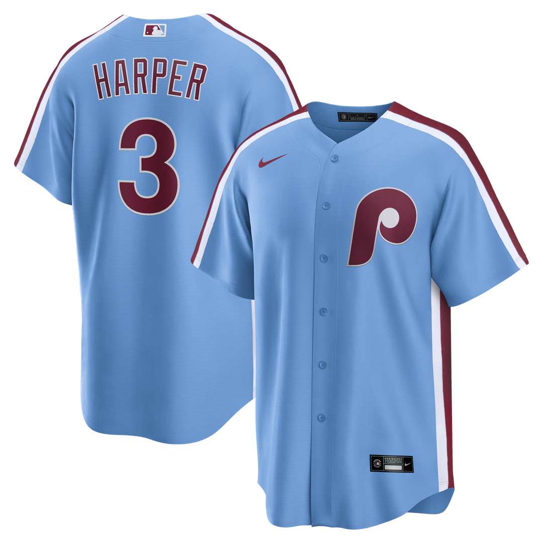 Philadelphia Phillies Bryce Harper | Nike Light Blue Alternate Replica Jersey