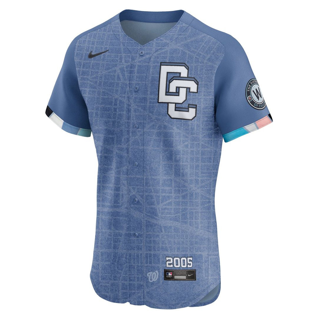 Washington Nationals Dylan Crews | Nike Blue 2025 City Connect Elite Player Jersey