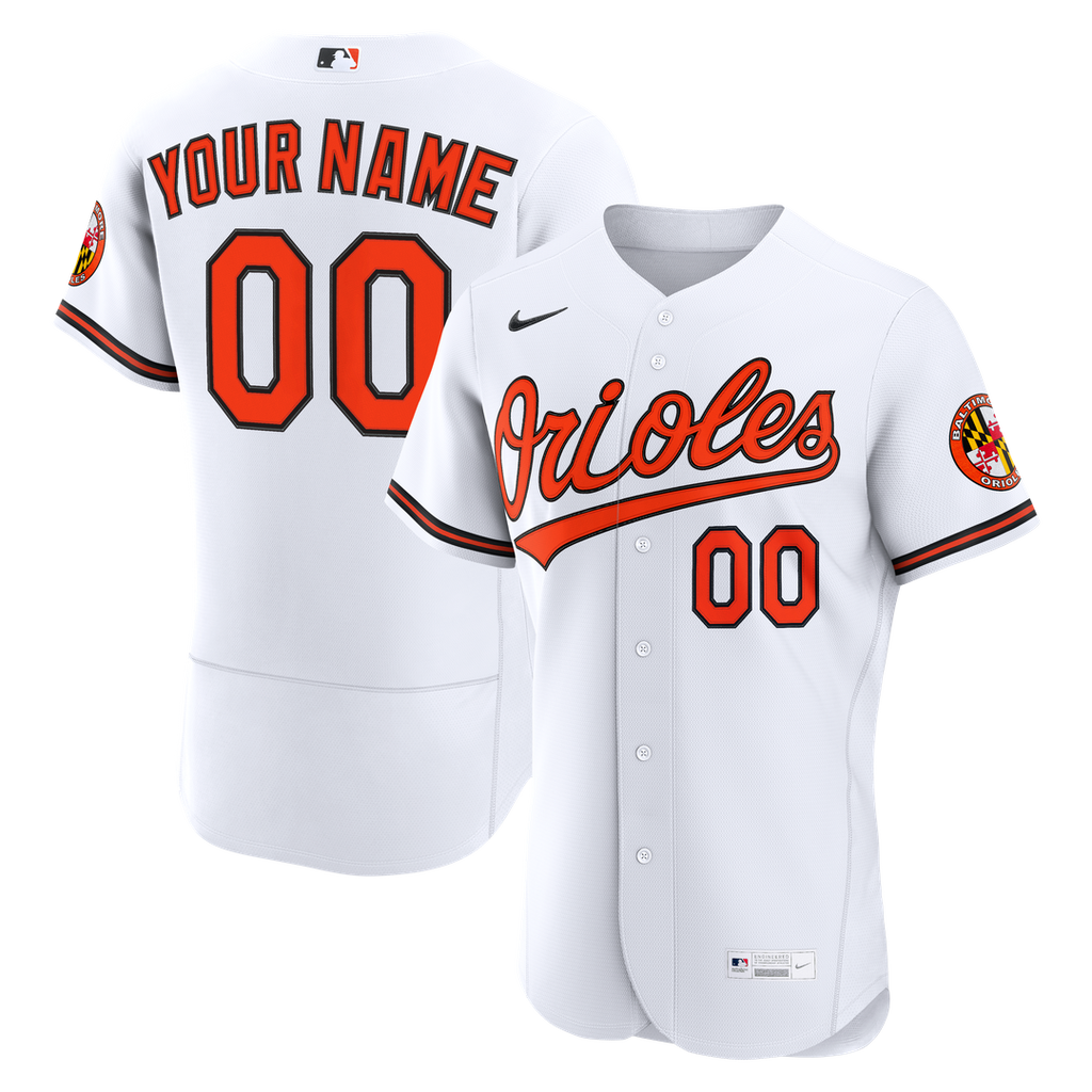 Baltimore Orioles | Nike White Home Authentic Custom Jersey