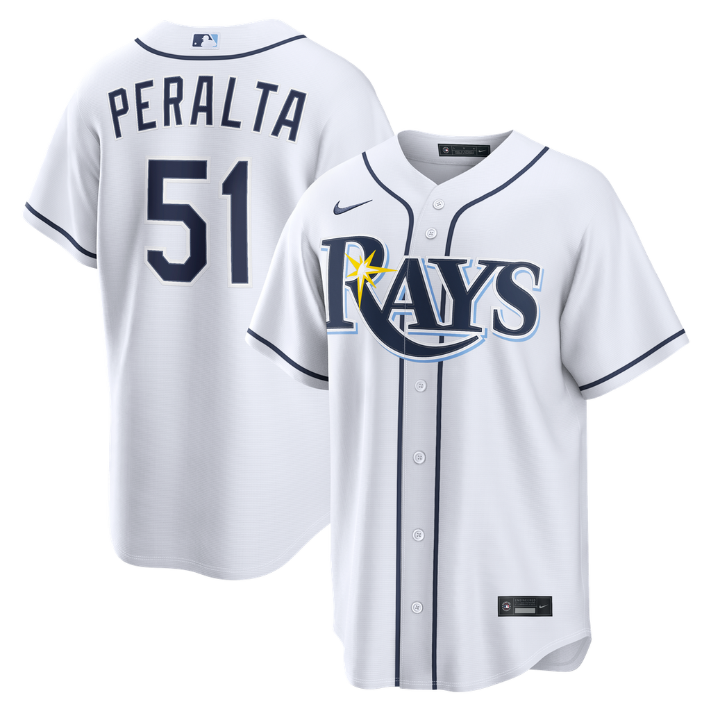 Tampa Bay Rays Freddy Peralta | Nike White Home Replica Jersey