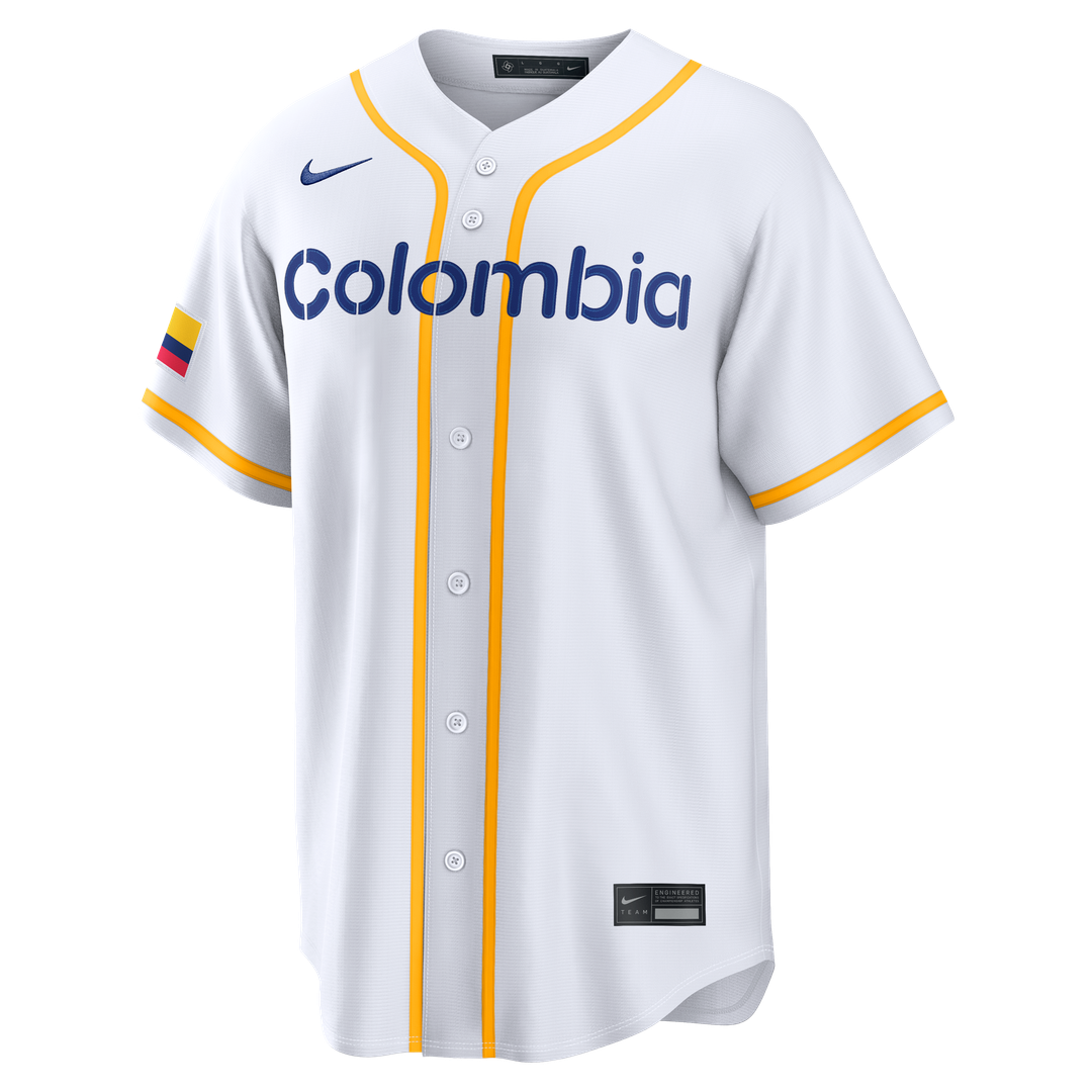 Colombia Baseball | Nike White 2026 World Baseball Classic Home Stadium Jersey