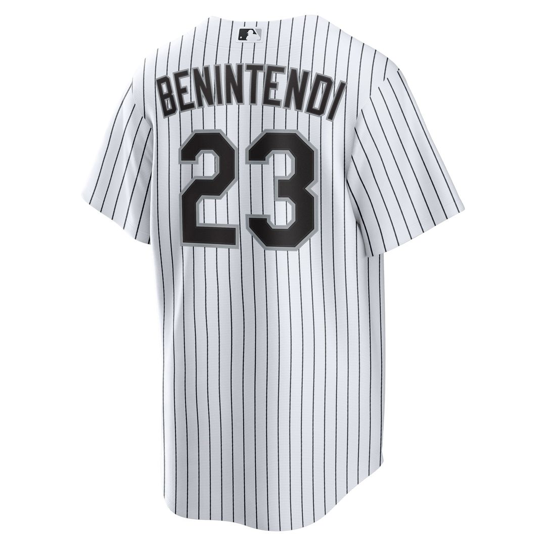 Chicago White Sox Andrew Benintendi | Nike White/Black Home Official Player Jersey