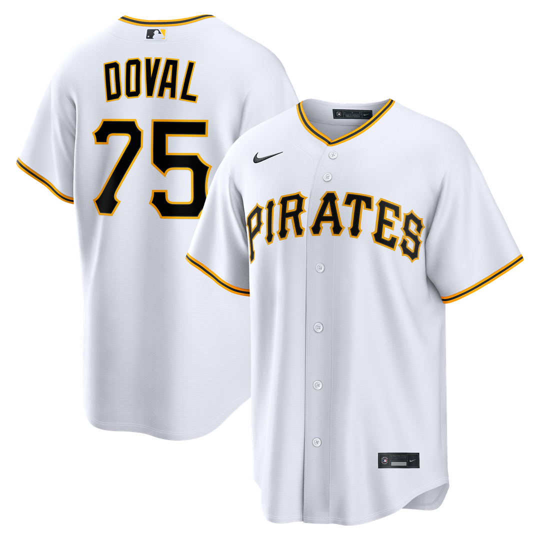 Pittsburgh Pirates Camilo Doval | Nike White Home Replica Jersey