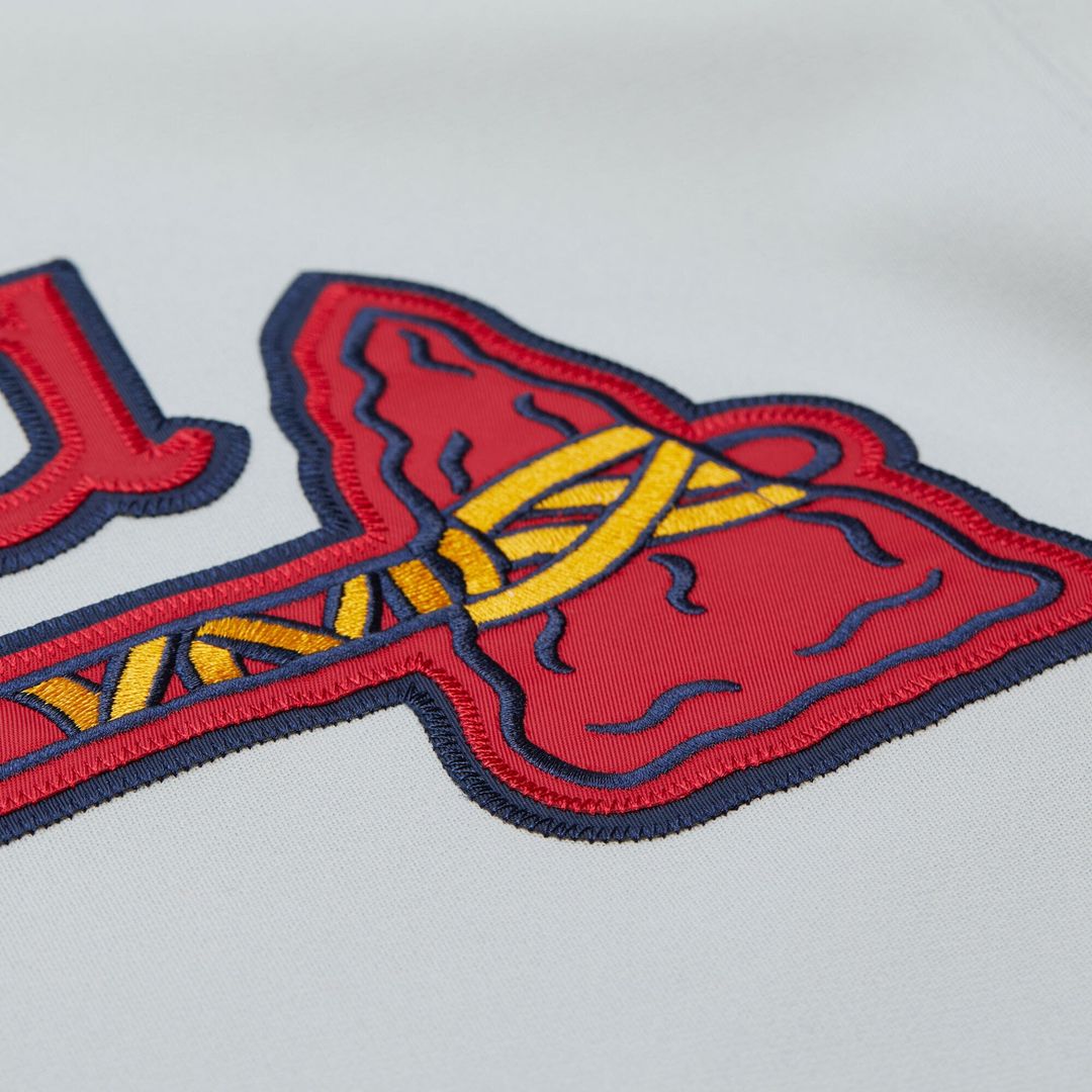 Atlanta Braves Fred McGriff | Mitchell & Ness Gray 1995 Throwback Authentic Jersey