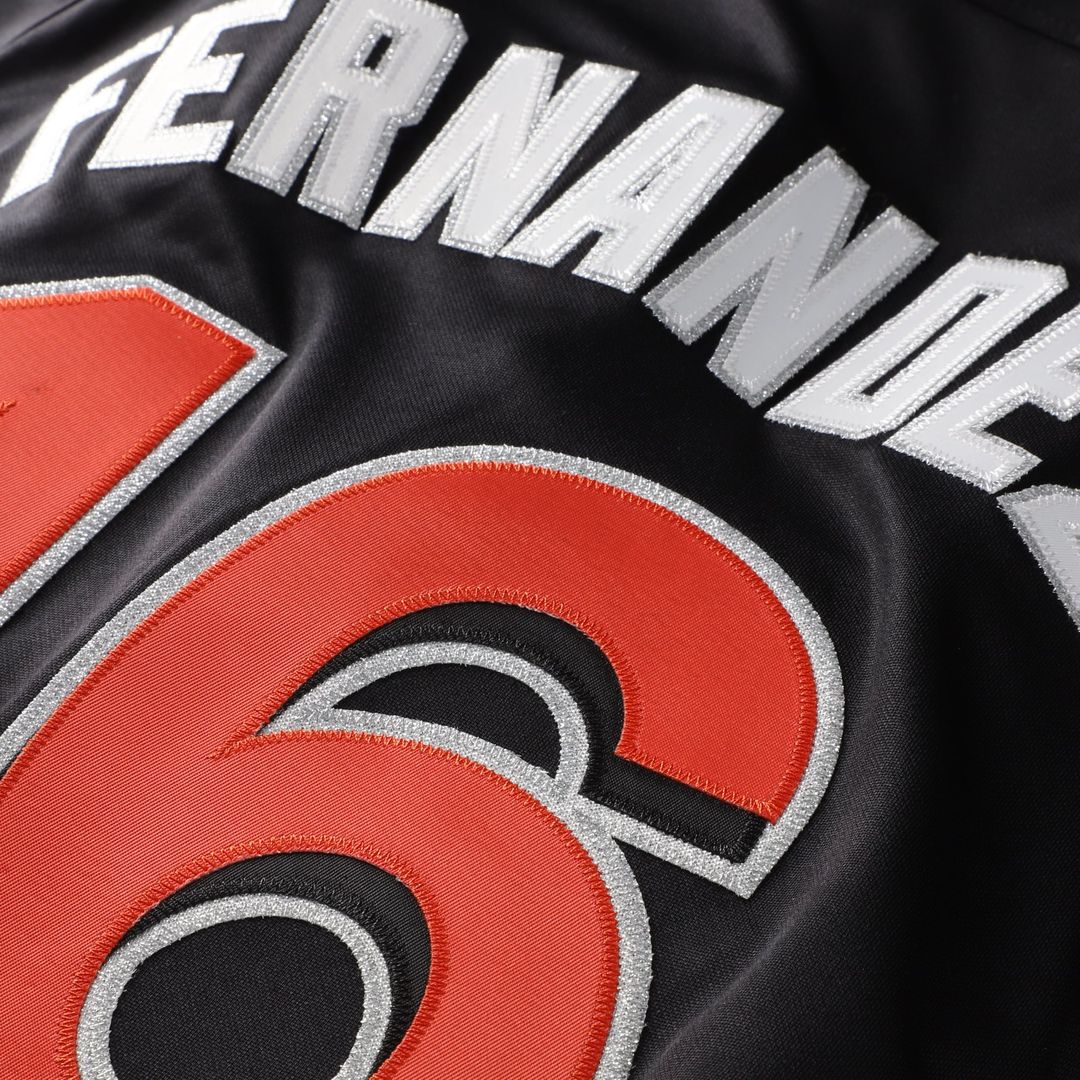 Miami Marlins Jose Fernandez | Mitchell & Ness Black Authentic Batting Practice Jersey