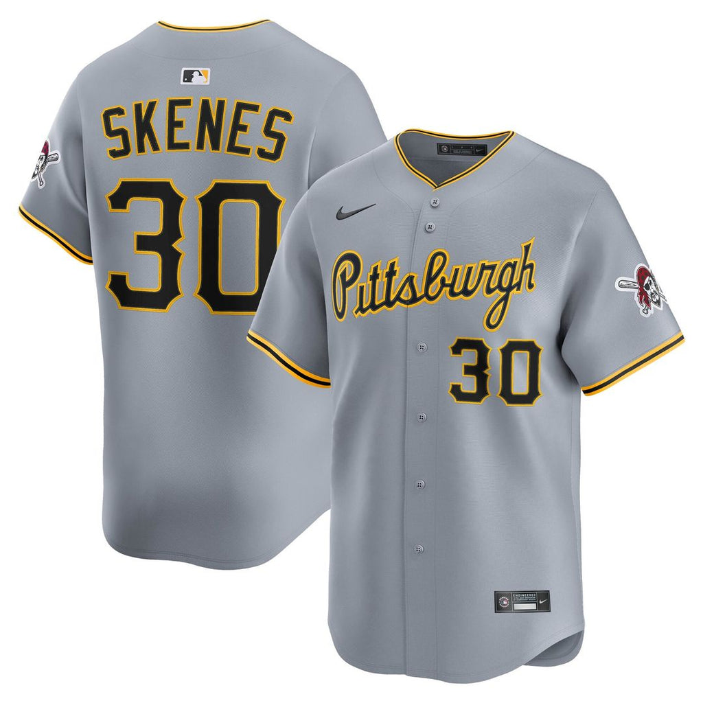 Pittsburgh Pirates Paul Skenes | Nike Gray Road Limited Player Jersey