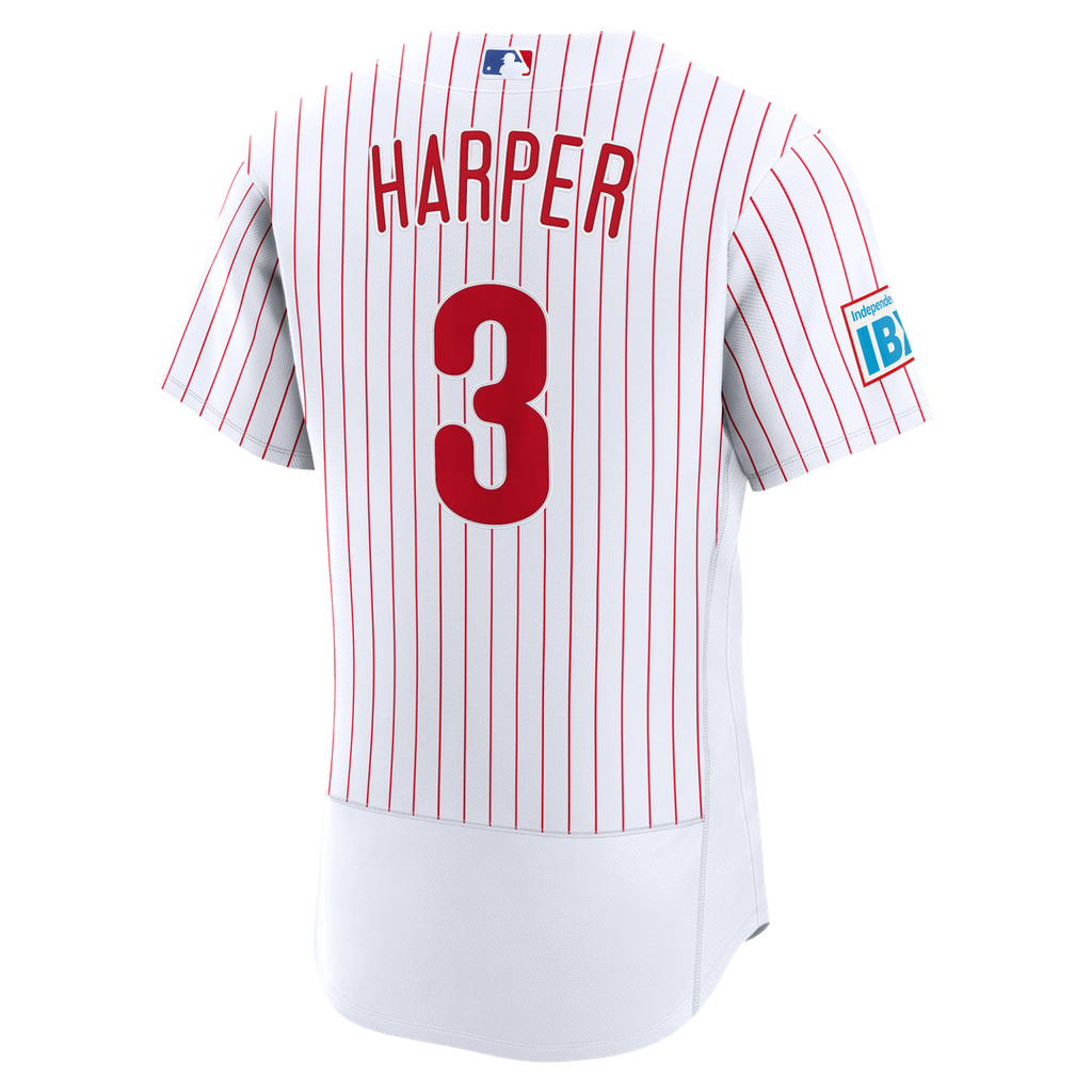 Philadelphia Phillies Bryce Harper | Nike Cream Alternate Authentic Sponsor Patch Jersey