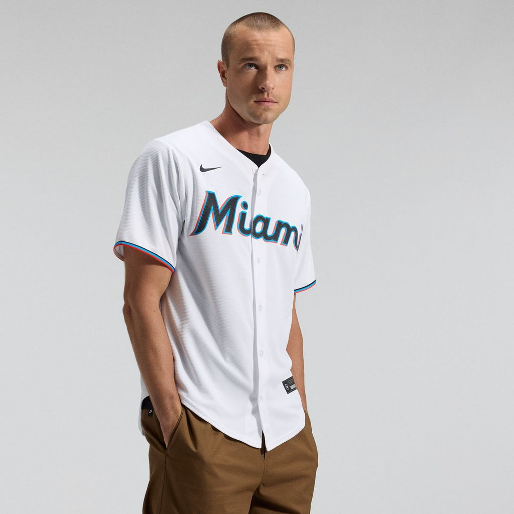 Miami Marlins | Nike White Home Replica Team Jersey