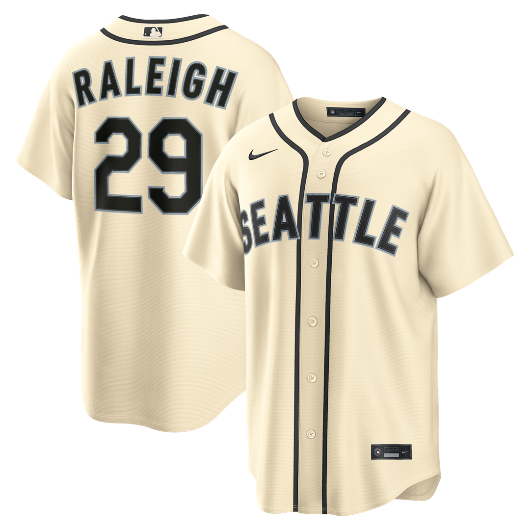 Seattle Mariners Cal Raleigh | Nike Navy Road Replica Jersey